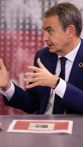José Luis Rodriguez Zapatero en un momento de la entrevista en Público.- CHRISTIAN GONZÁLEZ José Luis Rodriguez Zapatero en un momento de la entrevista en Público.- CHRISTIAN GONZÁLEZ