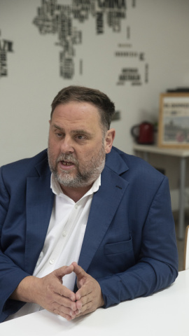 L'expresident d'ERC i candidat a reeditar el càrrec, Oriol Junqueras. L'expresident d'ERC i candidat a reeditar el càrrec, Oriol Junqueras.