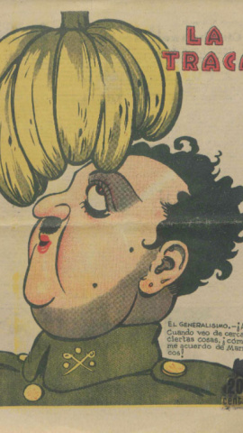 Ilustración de Franco en 'La Traca' Ilustración de Franco en 'La Traca'