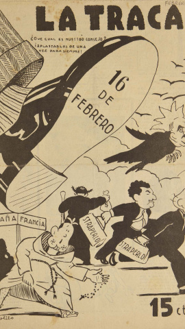 Una página de la revista "La Traca" Una página de la revista "La Traca"