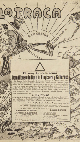 Una página de la revista "La Traca" Una página de la revista "La Traca"