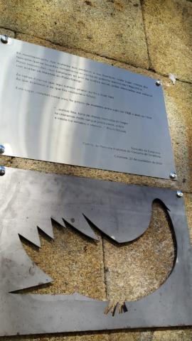 Placa Celanova Placa de homenaje a las mujeres presas en la cárcel de Celanova.