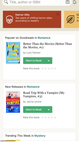 goodreads-app Captura de la aplicación.