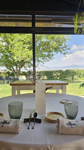 La Era de los Nogales cuenta con unas vistas privilegiadas a los Pirineos. La Era de los Nogales cuenta con unas vistas privilegiadas a los Pirineos.