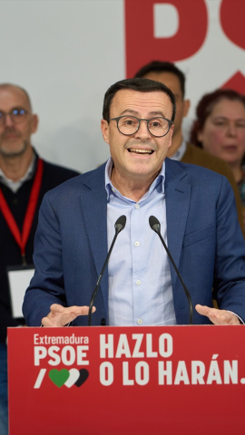 El candidato a la presidencia de Extremadura por el PSOE, Miguel Ángel Gallardo.