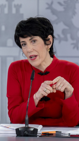 La ministra de Seguridad Social, Inclusión y Migraciones y nueva portavoz del Gobierno, Elma Saiz.