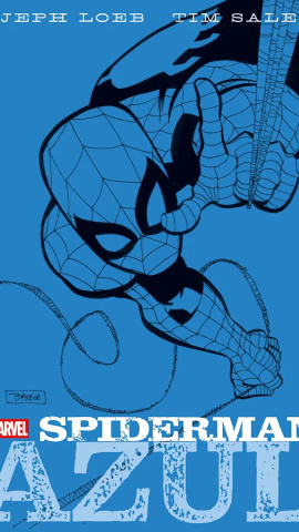 Portada de 'Spiderman: azul'.