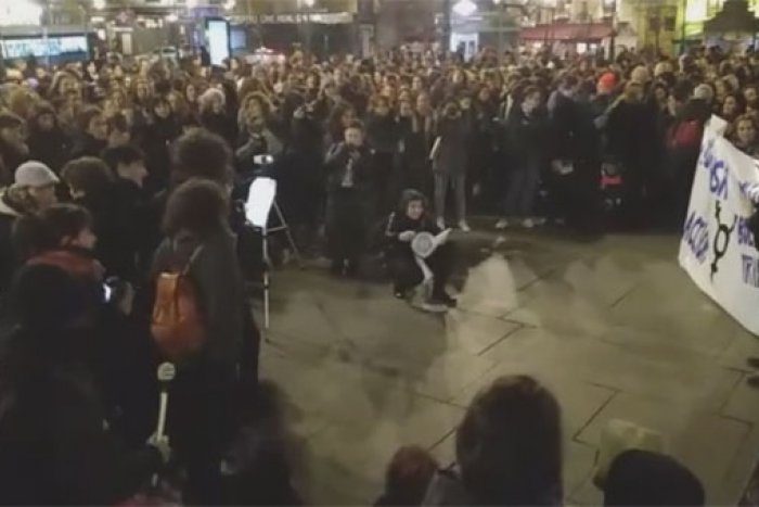 Una mañana rotunda de reivindicaciones antes de la gran manifestación del 8M