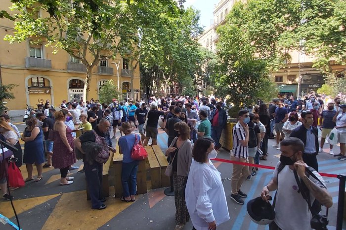El colectivo LGTBI se manifiesta en Barcelona ante el aumento de agresiones homófobas