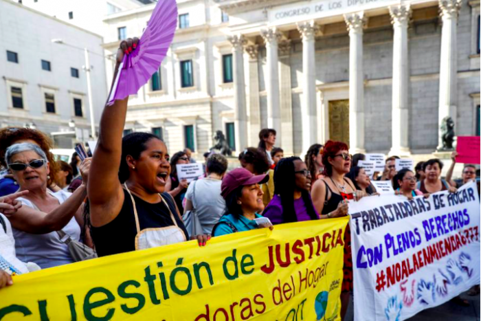El abogado general de la UE afirma que España viola la directiva de igualdad al no pagar el paro a las trabajadoras del hogar