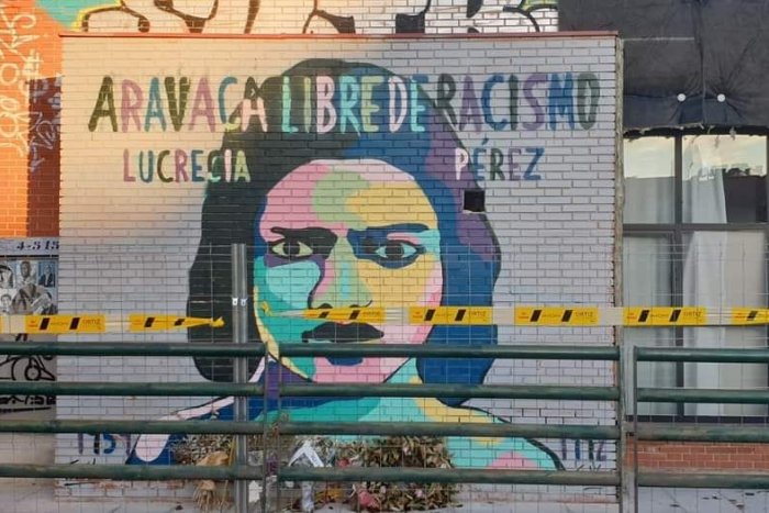 Las asociaciones vecinales vuelven a manifestarse este jueves para proteger el mural de Lucrecia Pérez en Aravaca