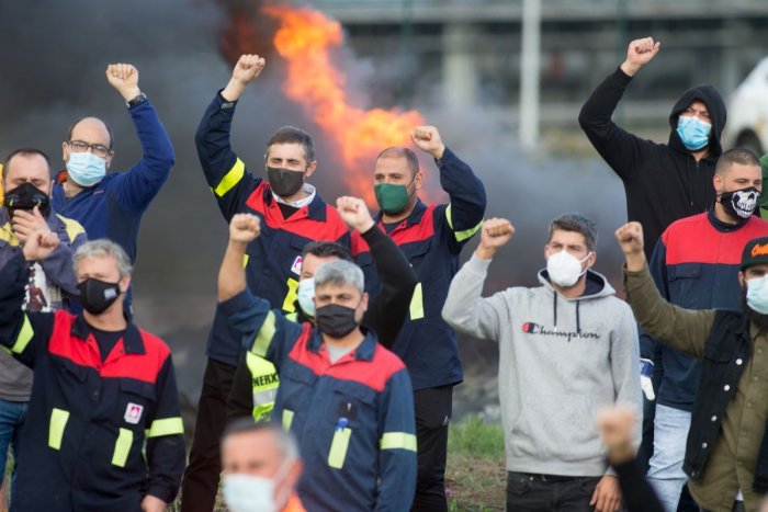 Primera jornada de huelga en el sector del metal en Bizkaia: 52.000 trabajadores reclaman una subida salarial