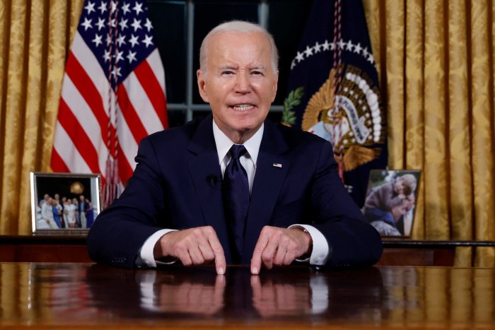 Biden dice que el mundo está en "un punto de inflexión" y pide miles de millones para luchar contra Putin y Hamás