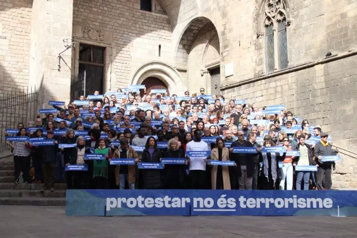 "Protestar no es terrorismo", clamor de la sociedad civil contra la persecución de Tsunami Democràtic