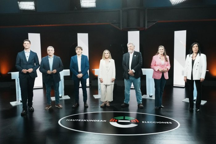 El primer debate de la campaña vasca, marcado por las críticas a la gestión del PNV y las proclamas xenófobas de Vox