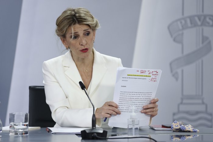 Yolanda Díaz aspira a aprobar la reforma del despido y la ley para democratizar las empresas en 2024