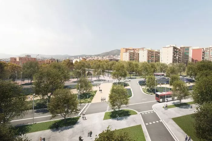 Barcelona planteja eliminar un carril per sentit a la Meridiana entre Fabra i Puig i el pont de Sarajevo