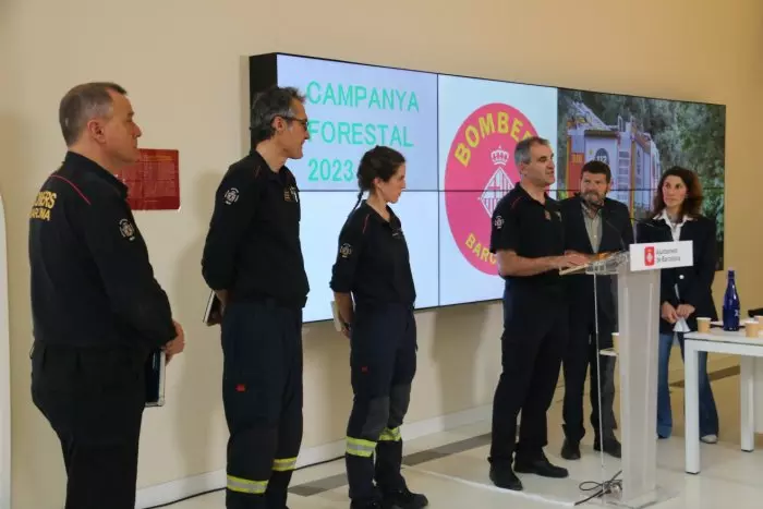 Els Bombers de Barcelona avancen la precampanya forestal per l'estat de Collserola i la climatologia