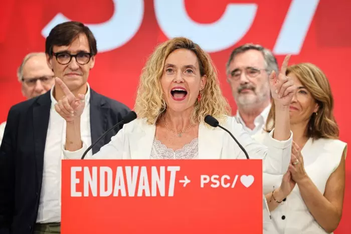 La nit de contrastos del PSC: de la prudència a l'alegria de la victòria