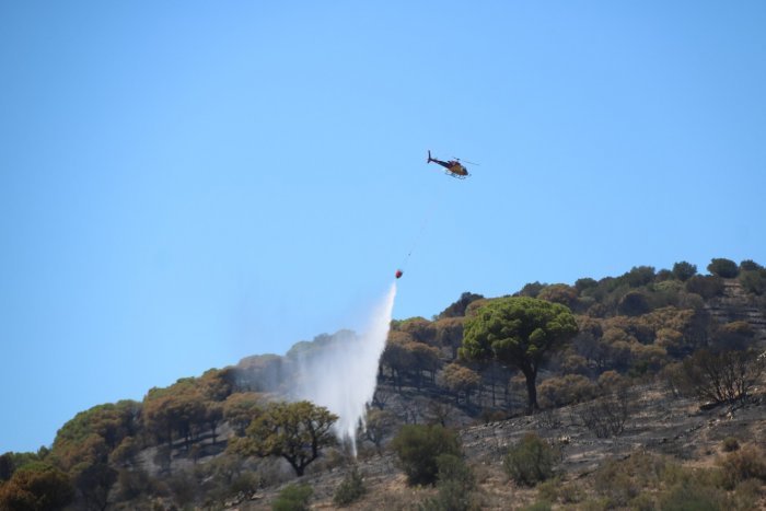 Estabilitzat l'incendi de Portbou, que ja no creix després de cremar 573 hectàrees