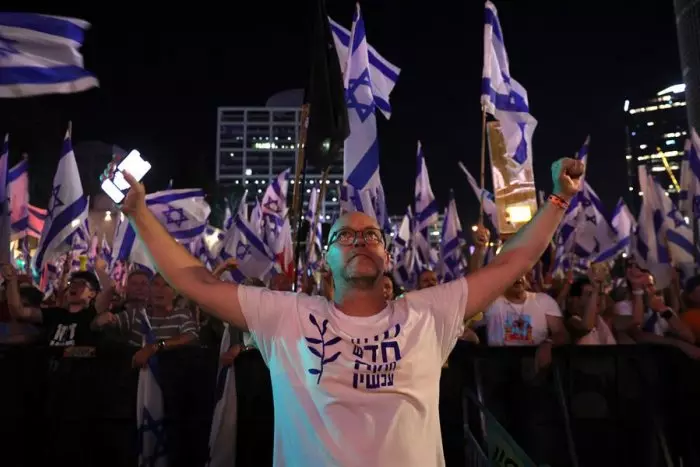 Más de 100.000 personas se manifiestan en Tel Aviv contra la reforma judicial del Gobierno de Israel
