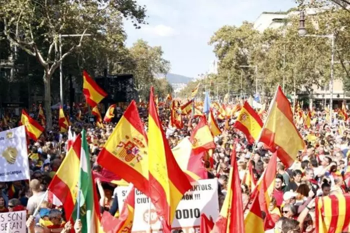 La irregular capacitat de mobilització de l'espanyolisme a Catalunya