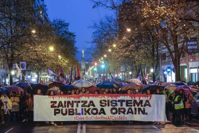 El feminismo vasco vuelve a llenar las calles en una jornada de huelga histórica: 'Esto no termina hoy'