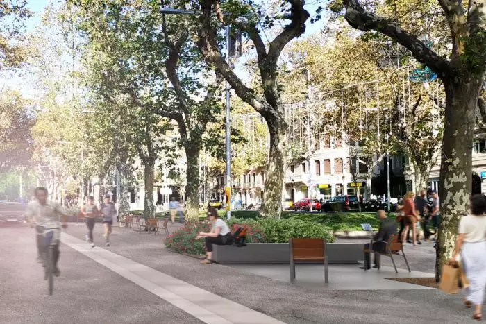 Barcelona remodelarà els Jardinets de Gràcia transformant la calçada en una plataforma única