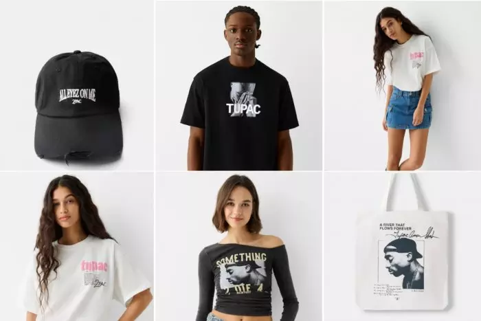 Bershka lanza una colección dedicada a Tupac Shakur, el icono del rap condenado por violación en 1995