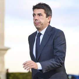 El president de la Generalitat Valenciana, Carlos Mazón, a su llegada a la XXVII Conferencia de Presidentes.