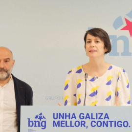 Ana Pontón y Néstor Rego, en una imagen tomada el pasado junio.