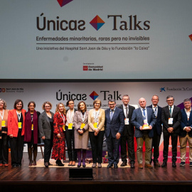 Fotografía de familia de la segunda edición de Únicas Talks en CaixaForum Madrid.
