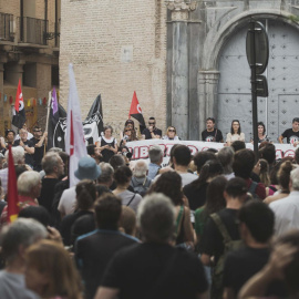 Imagen de archivo de una manifestación contra el encarcelamiento de 'Los 6 de Zaragoza'.