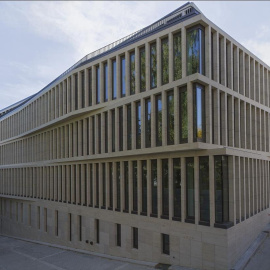 Vista del edificio de oficinas en Luxemburgo adquirido por Amancio Ortega.