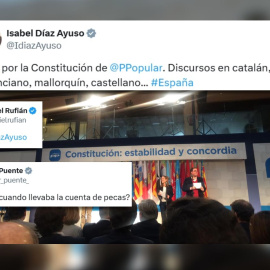 Tuit de Isabel Díaz Ayuso de 2014 sobre las lenguas cooficiales.