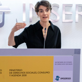 La secretaria de Estado de Derechos Sociales, Rosa Martínez, presenta la segunda edición del Panel del SAAD, a 8 de julio de 2025.