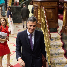 Pedro Sánchez en el Congreso de los Diputados el 9 de julio de 2025.