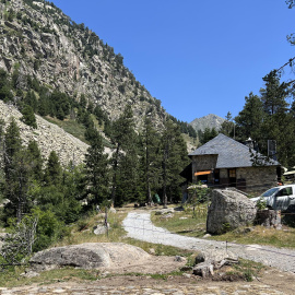 Refugi Estany Llong, al Parc Nacional d'Aigüestortes