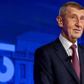 Andrej Babis durante un debate en Praga (República Checa).