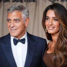 Fotografía de archivo del actor estadounidense George Clooney y la abogada británica y activista de derechos humanos Amal Clooney.