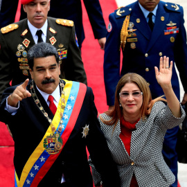 Imagen de archivo de Nicolas Maduro y su mujer Cilia Flores.