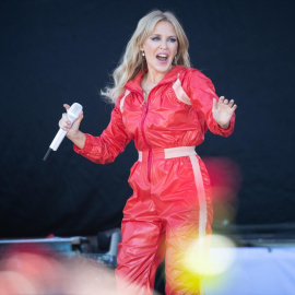 Imagen de archivo de Kylie Minogue en el festival de Glastonbury en Inglaterra.