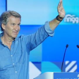 El presidente del PP, Alberto Nuñez Feijóo, clausura el XVI Congreso Nacional de Nuevas Generaciones del PP, a 11 de julio de 2026, en Valladolid, Castilla y León (España)