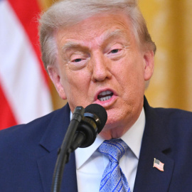 Donald Trump, este jueves, en Washington.