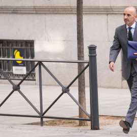 El empresario Julio Martínez, ex socio de Zapatero, a su salida tras declarar en la Audiencia Nacional de Madrid.