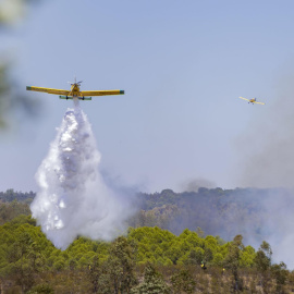 Incendio forestal en el paraje Raboconejo de Niebla