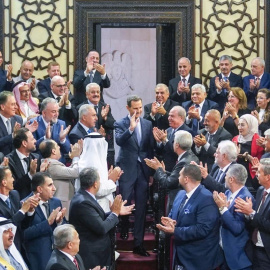 El presidente sirio, Bashar al Asad, a su llegada a Damasco el 25 de agosto de 2024 con motivo de la apertura de la que sería la última legislatura de su régimen