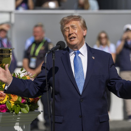 Donald Trump durante un discurso, en una imagen de archivo.