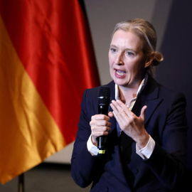 Alice Weidel en Leverkusen (Alemania), a 20 de octubre de 2026.