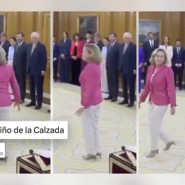 El despiste de Nadia Calviño, reinterpretado por un tuitero.